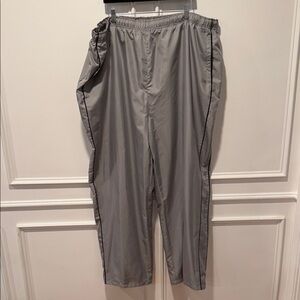 KingSize Men’s Big & Tall Windbreaker Track Pants 3XL Gray Elastic Waist